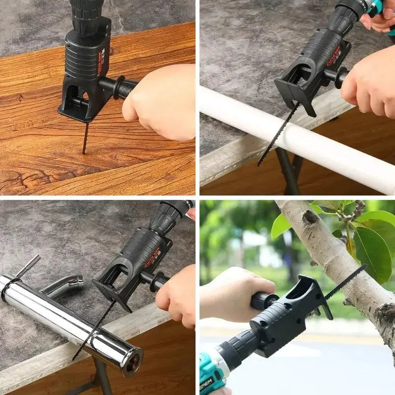 Modifizierter Adapter - Elektrische Bohrmaschine zur elektrischen Säge umwandeln Modifizierter Adapter - Elektrische Bohrmaschine zur elektrischen Säge umwandeln